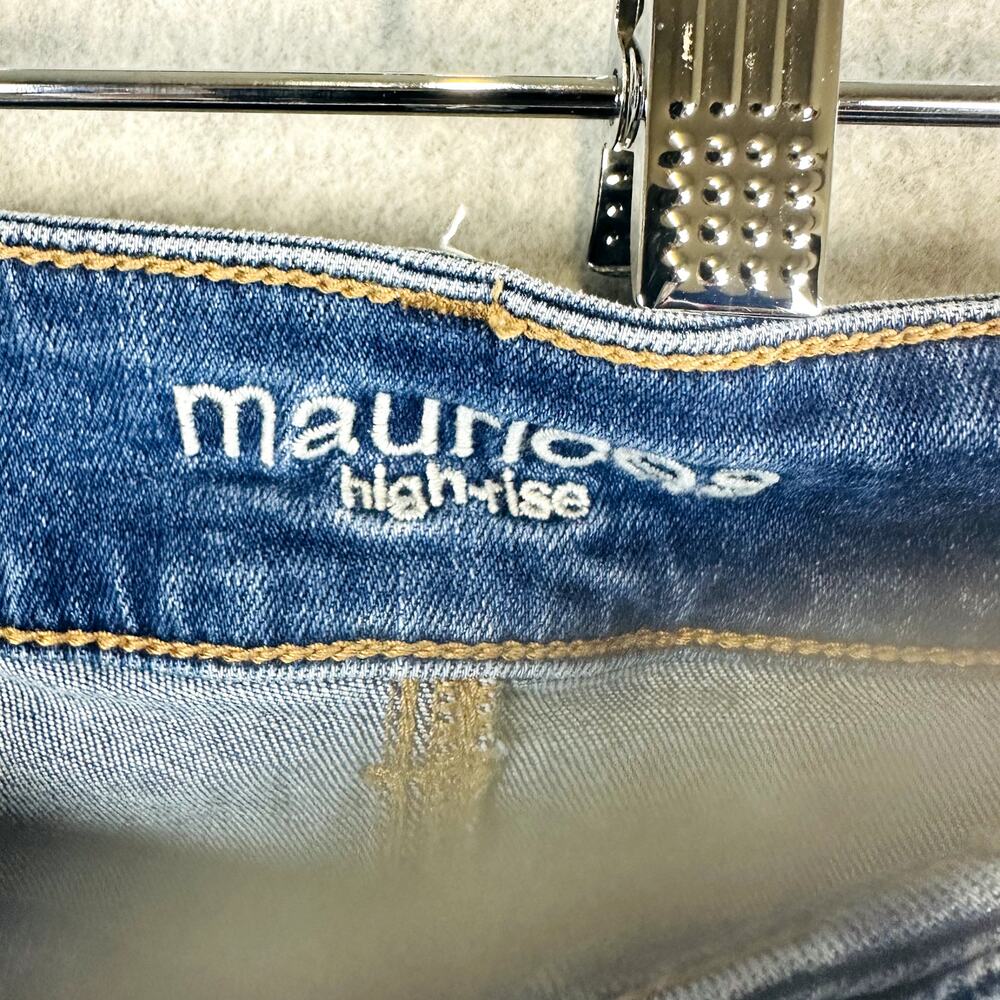 Maurices Womans 20W Reg Plus Skinny Jeans Blue Stretch Pockets Denim High Rise - Picture 4 of 8